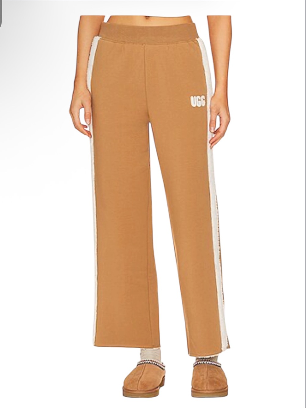 UGG Myah Fleece Jogger Pants Chestnut Cozy Lounge Sweatpants Women’s Size S